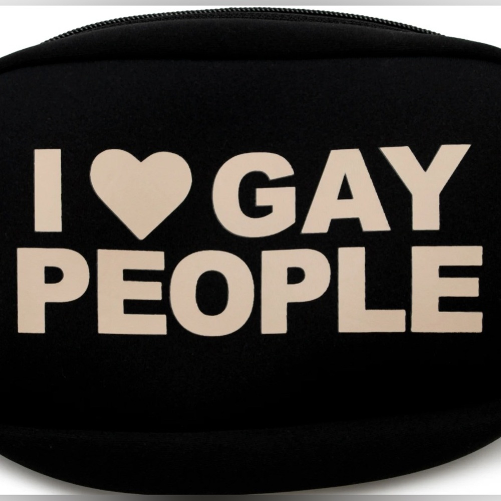 NWT Zaddy Earth I Heart Gay People Fanny Pack, Adjustable Buckle - Picture 3 of 8